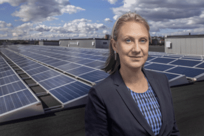 Anna Werner vd Svensk Solenergi ska granska sakerheten i branschen. Foto Jann Lipka